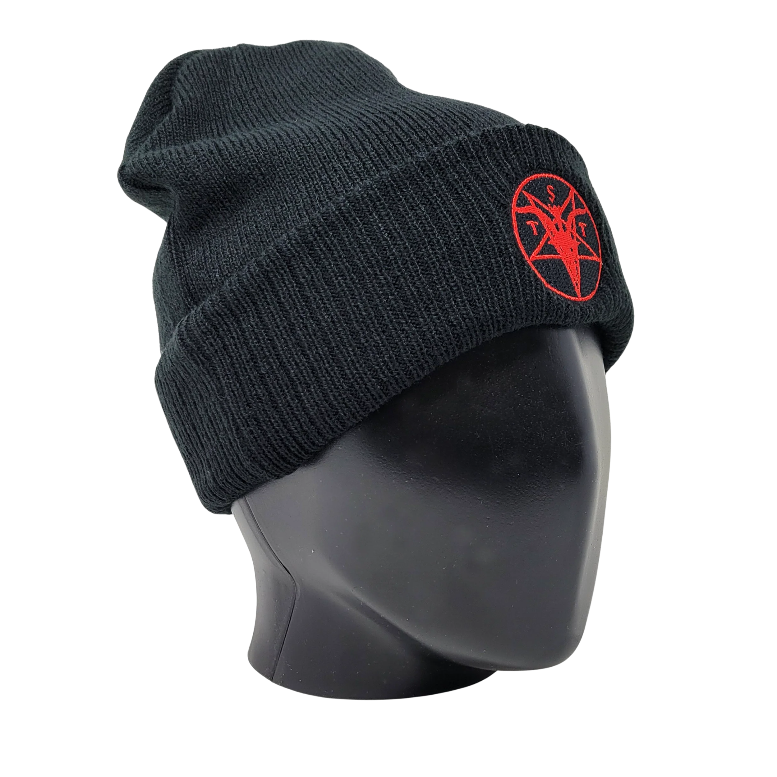 TST Logo Rolled Knit Beanie - Image 4